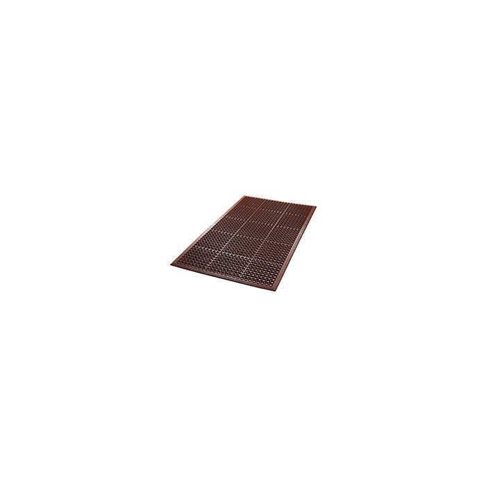 Crown Mats 636 Safewalk Grease-Proof Mat For Wet/Oily Areas - 3' x 5' - Terra Cotta in Color