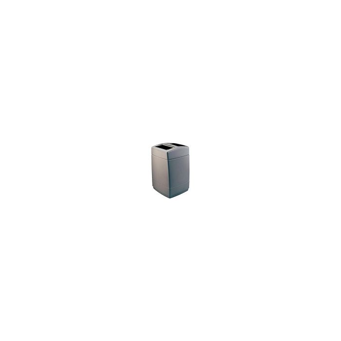 Commercial Zone 732824 - 55-Gallon Square Open Top Trash Can with Two Disposal Openings