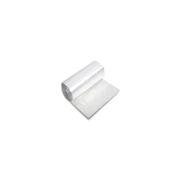 Chef Designed CL-2798 High-Density Mini-Roll Natural Can Liners - 38 x 58 - 55 Gallon Capacity - 17 Micron - 200 per case - Perforated Roll