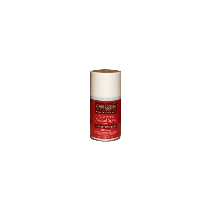 California Scents Professional Metered Aerosol Air Deodorizer Refills - 1 case of 12 cans - Cinnamon Apple