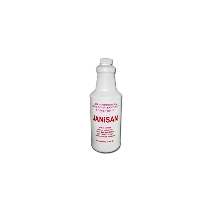 Janisan 0124-1Q-H Urinal Deodorizer, Toilet Cleaner & Odor Counteractant Concentrate - 1 Quart - Herbal