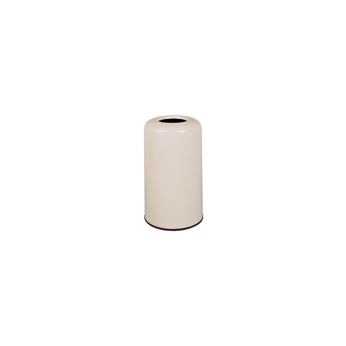 Rubbermaid / United Receptacle FG1628LO One Piece Lift-Off Fiberglass Trash Can - 15 Gallon Capacity - 16" Dia. x 28" H - 8" Dia. Disposal Opening