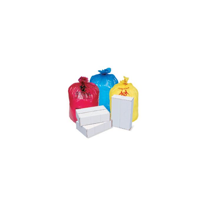 Pitt Plastics G4300R Linear-Low Hospital Isolation Liners - Red in Color - 30.5 x 43 - Rack Bag Capacity - 1.2 Mil - 100 per case - Flat Pack