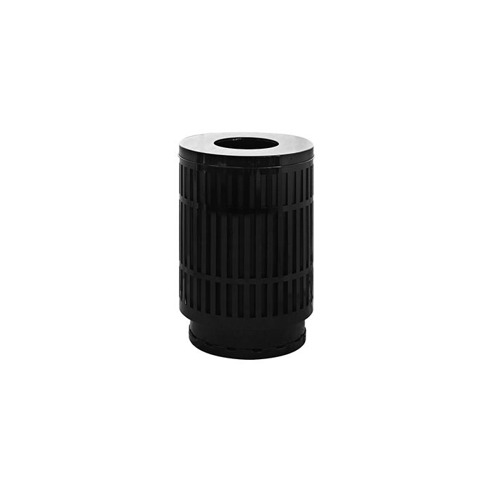 Witt Industries MAS40P-FT Mason Collection Trash Can with Flat Top Lid - 40 Gallon Capacity - 24" Dia. x 34 5/8" H - Your choice of color