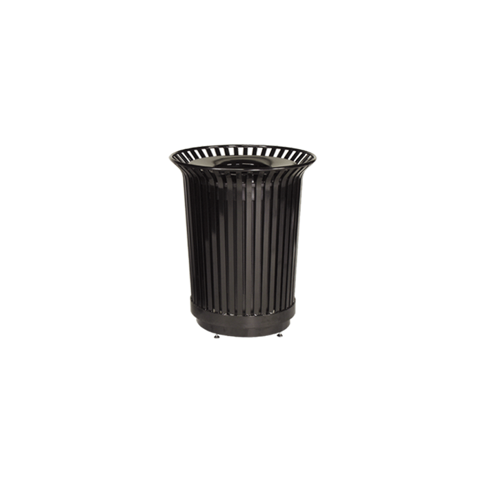 Rubbermaid MI36 Americana Series Waste Receptacle - 36 Gallon Capacity - 29" Dia. x 34" H - Disposal Opening is 11" Dia.