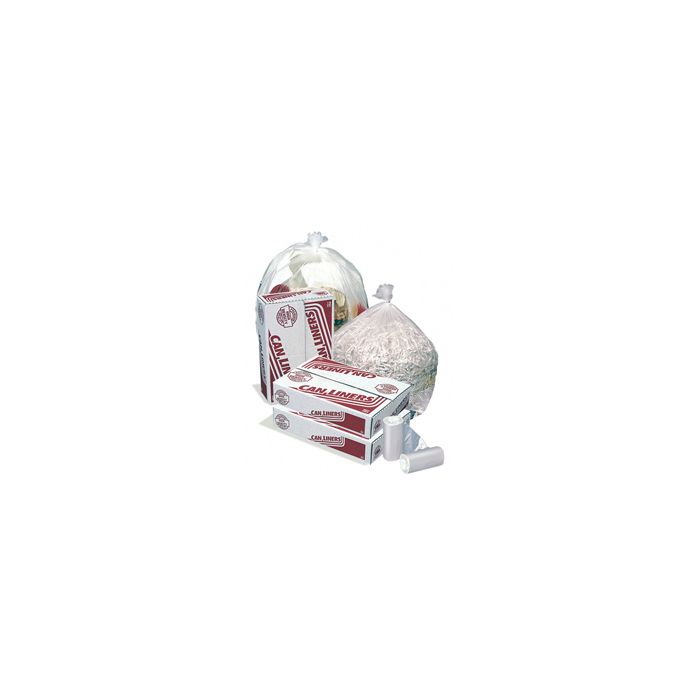 Pitt Plastics MR20220MC High-Density Mini-Roll Natural Can Liners - 20 x 22 - 7-10 Gallon Capacity - 8 Micron - 2000 per case - Perforated Roll