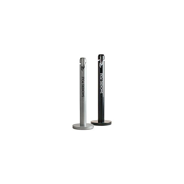 Rubbermaid / United Receptacle R1 Smokers Pole - 4" Dia. x 41" H (14.25" Dia. Base) - Disposal Opening is 3.5" W x 1" H
