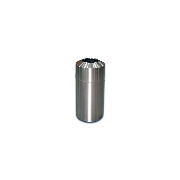Imprezza RT15SS Raised Open Top Waste Can - 15 Gallon Capacity - 15 3/4" Dia. x 31 5/8" H - Stainless Steel