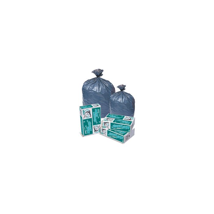 Pitt Plastics RX652XG Shark Skin Gray Trash Bags - 38 x 58 - 60 Gallon Capacity - Heavy Duty - .7 Mil - 100 per case - Perforated Roll