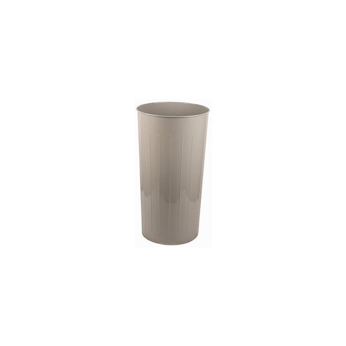 Witt Industries 10 Tall Round Wastebasket - 80 Quart Capacity - 1 Pack of 3 - Black, Slate Or Almond