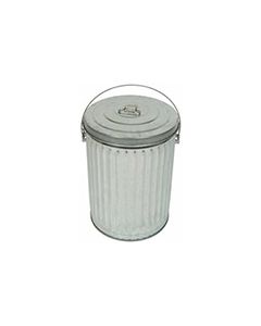 Witt Industries 10GPCL Light Duty Galvanized Steel Pail and Lid - 10 Gallon Capacity - 16" Dia. x 18.75" H