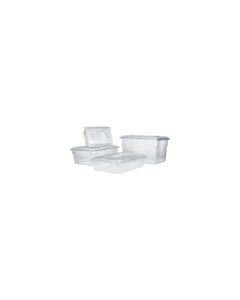 Rubbermaid 3300 Food Tote Box - 26" L x 18" W x 9" D - 12 1/2 Gallon Capacity - Clear in Color