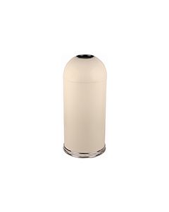 Witt Industries 415DT-AL Open Top Waste Receptacle - 15" Dia. x 35" H - 15 Gallon Capacity - Almond in Color