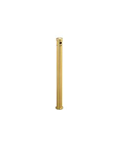 Glaro 4404BE Deluxe In-Ground Mount Smokers Pole - 3.5" Dia. x 42" H - Satin Brass