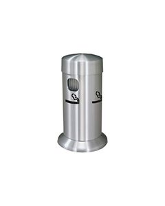 Glaro 4405SA Deluxe Table Top Smokers Post - 3.5" Dia. x 8" H - Satin Aluminum ( pack of 2 each) 