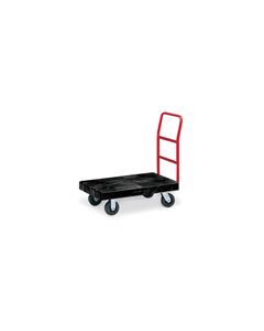 Rubbermaid 4406 Utility Platform Truck, 6" dia x 2" wide Rubber Casters, Crossbar Handle - 36" L x 24" W - 1000 lb capacity