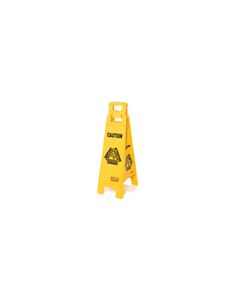 Rubbermaid 6114 Floor Sign with Multi-Lingual "Caution" Imprint, 4-Sided