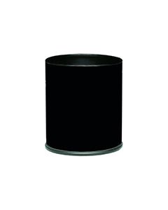 Witt Industries 66BK Executive Round Wastebasket - 4 gallon capacity - 10 1/8" Dia. x 11 5/8" H - Black in Color