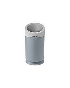 Commercial Zone 7532440399 Galaxy Collection Recycling Receptacle with "Trash Only" Lid - 35 Gallon Capacity - 21 1/2" Dia. x 42 1/2" H - Gray Base with Comet Gray Top