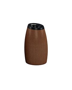 Commercial Zone 75624599 Garden Series Cypress Recycling Waste Receptacle - 15 Gallon Capacity - 21" Dia. x 38" H - Espresso in Color