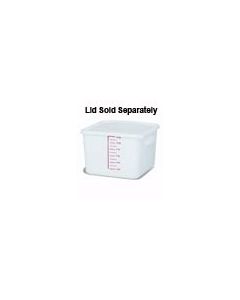 Rubbermaid 9F07 Space Saving Square Container - 11.31" L x 10.5" W x 7.75" H - 12 Qt. Capacity - White
