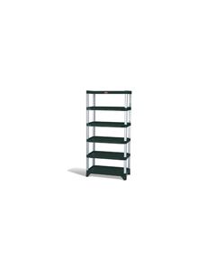 Rubbermaid 9T40 Shelving, 6-Shelf Unit - 35.13" L x 20" W x 72.75" H - 800 lb capacity