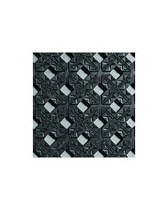 Crown Mats 779 Ergo-X-treme Grit-Safe Large Drain Opening Mat for Oily Areas - Black in Color
