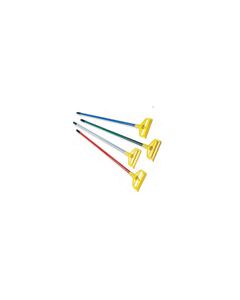 Rubbermaid H146 Invader Side Gate Wet Mop Handle, Large Yellow Plastic Head, Fiberglass Handle - 60" Length