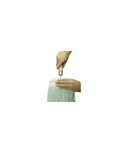 Rubbermaid H316 Bolt-On Wet Mop Handle, Metal Cap, Wood Handle - 60" in Length