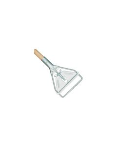 Rubbermaid H416 Stirrup Style Wet Mop Handle, Large Galvanized Steel Head, Wood Handle - 60" Length